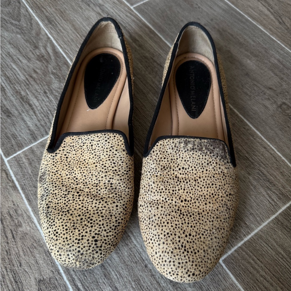 ANTONIO MELANI Tan Speckled Loafers